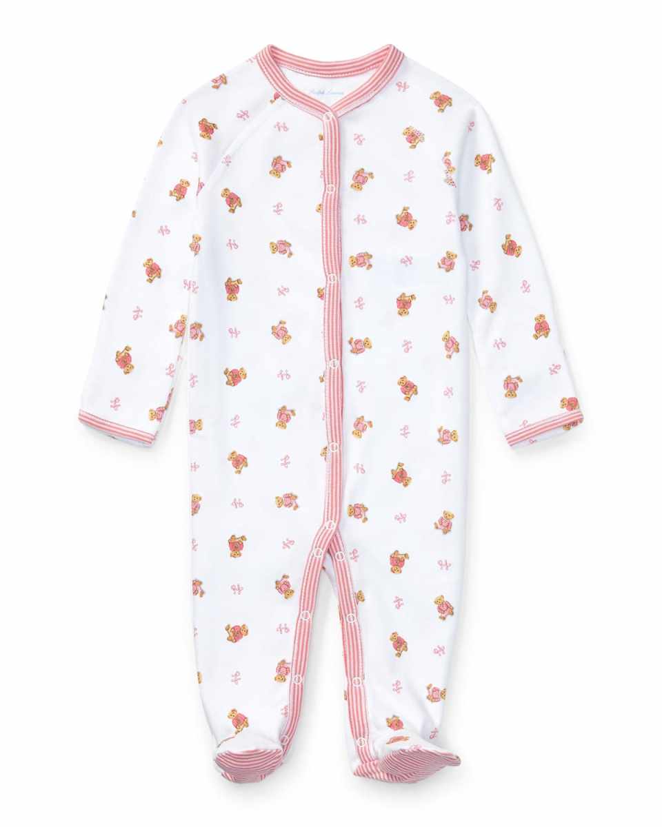 Printed Interlock Footie Playsuit, Size Newborn-9M